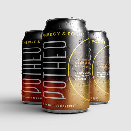natural functional drink Potheo Energy&focus with adaptogens vitamins natural caffeine