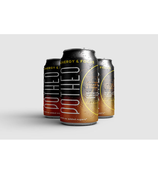 natural functional drink Potheo Energy&focus with adaptogens vitamins natural caffeine